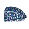 Gorro de Trabajo Dental Oral Gorro de Calabaza Gorro con Estampado de Dibujos Animados para Hospital de Mascotas Gorro Quirúrgico para Doctor y Doctora