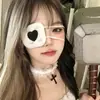 Máscara de Ojos de Corazón Estilo Anime Cosplay, Accesorio de Halloween Estilo Oscuro, Atrezzo Lindo y Dulce para Fotos de Chicas Cool para Mujeres