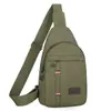 Riñonera de lona transfronteriza nueva para hombre, bolsa de pecho para hombre, mochila de moda para hombre, bolso de hombro, bolsa cruzada deportiva multifuncional