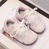 Tenis para Niñas Suela Suave Otoño Moño Estilo Princesa Zapatos Casuales Malla Transpirable Infantil Zapatos Forrest Gump 6-12 Años