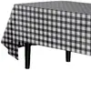Toalha de Mesa Xadrez Vermelho Personalizada de Venda Quente Transfronteiriça Descartável Impermeável Decoração de Festa de Feriado Toalha de Mesa Ecológica Fábrica de Origem