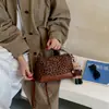 Bolso Almohada de Gamuza con Estampado de Leopardo Vintage para Mujer 2026 Nuevo Estilo Coreano Bolso de Mano Estilo Maillard Bolso de Hombro Único Cruzado