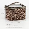 En stock de fábrica Comercio Electrónico Transfronterizo Estampado de Leopardo Portátil Impermeable Bolsa de Almacenamiento Portátil Bolsa de Cosméticos de Gran Capacidad Portátil Neceser