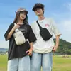 Versão Coreana da Nova Bolsa Versátil para Peito para Homens e Mulheres, Bolsa de Ombro, Bolsa para Uso Externo e no Dia a Dia, Bolsa Transversal Casual da Moda Atacado