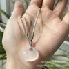 Colgante de Candado con Patrón de Nube de Ágata de Hielo Genuino para Parejas, Candado Propicio, Candado de Paz, Colgante de Ágata y Jade, En Stock para Venta en Vivo