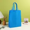 Bolsas Dobráveis Não Tecidas em Estoque, Sacolas Impressas para Publicidade, Sacolas Tote Criativas Laminadas Não Tecidas, Grande Capacidade no Atacado