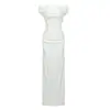 En Stock Transfronterizo Vestido de Alta Gama Un Hombro Hombros Descubiertos Sirena Largo Hasta el Suelo Vestido Formal para Ocasión Vestido Largo Fuente