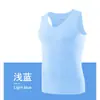 Chal Sin Costuras de Seda Hielo para Hombre Camiseta de Verano para Hombre Sudadera Chal de Hombro Ancho Ropa Interior Sin Mangas Deportiva Juvenil