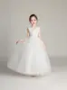 Vestido de Princesa para Meninas Vestido de Casamento Fofo Vestido de Verão Daminha Vestido de Festa de Aniversário Vestido para Apresentação de Piano no Palco Saia