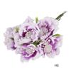 Plástico Morado Flor Artificial Hecha a Mano Material DIY Boda Cabeza de Flor de Espuma de Plástico Estambres de Ramo Artificial