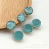 Zhen Tu Geométrico Retrô Redondo Irregular Superfície Ondulada de Água Patch de Resina Brincos DIY Presilhas de Orelha