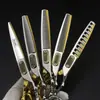 Tijeras de Peluquería de Platino, Tijeras para Cortar el Cabello, Tijeras Planas, Tijeras para Flequillo, Tijeras Entresacadoras, Tijeras de Astas, Tijeras de Espina de Pescado, Tijeras Entresacadoras Sin Costura