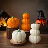 Adornos de Velas de Calabaza de Halloween, Decoraciones Divertidas y Creativas para el Hogar, Regalos Festivos, Recuerdos, Velas Perfumadas de Calabaza