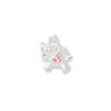Plata Pura 999 Electrochapado de Precisión Colgante Unicornio Rosa con Epoxi Colgante Pony Pulsera de Cristal DIY Accesorios de Plata