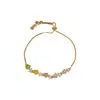 ¡Luz de estrellas color azúcar! Pulsera ajustable de pentagrama de circonita, sensación de lujo ligero de alta gama, joyería exquisita y elegante al por mayor