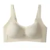 Roupa Íntima Feminina de Novo Estilo para o Verão, Fina, Confortável, Respirável, Anti-Queda, Efeito Push-Up, Sem Costura, Tamanho Grande