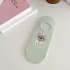 Meias Femininas Meias Curtas Verão Finas Boca Rasa Meias Invisíveis Algodão Lateral Baixa Fofas Meias de Barco Japonesas Femininas Verão Animais Fofos