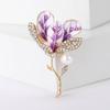 Broche de flor de hibisco simple y moderno estilo coreano, pétalos multicapa, temperamento de alta gama, ramillete, pin para cuello, venta al por mayor de fábrica grande