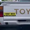 Novo motorista iniciante transfronteiriço Eu vou levar para mim ambos os adesivos interessantes em inglês adesivos de para-choque adesivos magnéticos