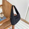 Bolso de mujer coreano, nuevo modelo verano 2026, bolso tote de nailon casual de color liso, bolso de mano y bandolera de nicho de moda