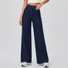 2026 Transfronterizo Tiktok Elástico en Cuatro Direcciones Suave Mezclilla Pantalones Deportivos Casuales para Mujer Pierna Recta Sueltos Pantalones Largos de Mezclilla