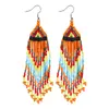 Aliexpress Popular de Venta Caliente Pendientes Largos Geométricos Coloridos Bohemios y Accesorios Venta al por Mayor Dropshipping