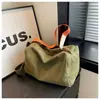 Bolsa Transversal de Lona Nova Moda Grande Capacidade Bolsa Almofada Torrada de Alta Qualidade Ombro Único Bolsa Tote para o Dia a Dia Bolsa de Viagem