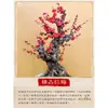 Mudas de Flor de Ameixa Vermelha em Vaso Bonsai de Tronco Velho Nativo Plantas Verdes para Varanda e Pátio Flores Perfumadas Resistente ao Frio Flor de Inverno para Todas as Estações