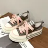 Zapatos de Lona de Moda para Estudiantes Mujeres, Versátiles Primavera/Verano 2026 Transpirables de Suela Gruesa Ligeros Modernos Casuales, Zapatos Geniales