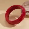 Pulsera Cuadrada de Resina con Degradado Transfronterizo Europea y Americana, Lujo Ligero, Sensación de Alta Gama, Joyería Moderna y Versátil con un Diseño Único