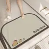Felpudo de baño estilo retro, alfombrilla absorbente de secado rápido, alfombrilla de suelo de tierra de diatomeas, felpudo para el hogar, alfombrilla de baño antideslizante