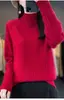 Suéter de Punto Canalé Ajustado con Cuello Alto de Media Manga Engrosado Nuevo Transfronterizo Otoño/Invierno 2026 Top Básico para Mujer