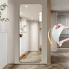 Espejo Suave Espejo de Cuerpo Entero Autoadhesivo Montaje en Pared Acrílico HD Espejo de Tocador Dormitorio Vestidor Hogar Dormitorio Espejo de Maquillaje
