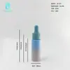 Frasco Conta-gotas Fosco com Gradiente Azul-Rosa 25/30/40ml Essência Emulsão Aquosa Frasco de Plástico PET Frasco Dosador de Amostra
