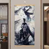 Pequeno Nezha Naohai Ao Bing Ao Guang Rei Dragão das Quatro Mares Papel de Parede Envolvente Pintura de Parede Sala de Estar Entrada Caixa de Relógio Pintura Decorativa