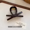Pinza de Pelo de Chocolate Retro de Gama Alta para Cabello Mediano, Pinza de Sujeción de Moda para Mujeres, Pinza de Tiburón de Nicho