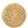 Esterilla de Hierba Jacinto de Agua Vietnamita para el Hogar Tejida a Mano Pura Posavasos para Taza y Bol Aislante Térmico Anti-quemaduras Posavasos para Olla y Sartén Decoración para Mesa de Comedor