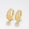 Pendientes de Círculo Geométrico Hueco de Diseño Transfronterizo Europeo y Americano Xuping, Pendientes de Aleación de Cobre de Personalidad de Nicho, Hechos a Medida para Mujeres