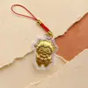Colgante pequeño de caballo bañado en oro, (tener dinero inmediatamente) llavero, amuleto de teléfono de oveja pequeña, pequeño regalo para atraer clientes a la tienda de bancos y seguros