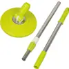Palo para Mopa Giratoria, Accesorios para Mopa Telescópica Perezosa, Palo para Mopa Grueso y Largo de Acero Inoxidable Lavable a Mano, Mopa que Ahorra Esfuerzo