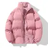 Chamarra Acolchada Reversible para Pareja Otoño/Invierno Nueva con Cuello Alto Chaqueta de Algodón Versátil Casual para Hombre Usable por Dentro y por Fuera Algodón