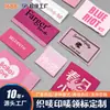 Etiquetas tecidas personalizadas para roupas, design de etiquetas de gola para vestuário, etiquetas de tecido para bolsas, etiquetas de roupas, etiquetas impressas de marca registrada, etiquetas personalizadas laváveis de rasgar à mão