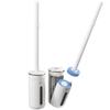 Escova de Vaso Sanitário Descartável Montada na Parede para Banheiro Doméstico, Limpeza sem Ângulos Mortos, Escova de Vaso Sanitário com Cabeças Descartáveis Substituíveis
