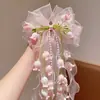 Pinza para el pelo con lazo de lirio del valle, súper hada, tocado para mujer, adorno floral fresco para la parte posterior de la cabeza, dulce accesorio para el cabello de estilo antiguo