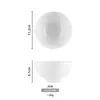 Tazón Pequeño de Melamina, Tazón de Plástico Blanco Imitación Porcelana, Vajilla Comercial para Restaurante de Comida Rápida Auto-Servicio, Hot Pot, Tazón para Condimentos, Tazón para Gachas, Tazón para Arroz, Tazón para Sopa
