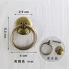 Anillo de Tirar de Cobre Estilo Chino Imitación Mueble Puerta Anillo Redondo Anillo de Cobre Simple Cajón Gabinete Armario Tirador Tirador