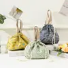 Bolsa de Algodão Colorida para Revenda Bolsa para Almoço do Trabalho Bolsa Lancheira para Estudante Bolsa para Miudezas Bolsa de Mão Bolsa para Armazenamento de Cosméticos