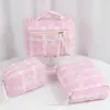 Bolsa de Maquiagem Acolchoada Gato Cereja Grande Capacidade High-End Estudante Bonita de Aparência Bolsa de Armazenamento Mínimo de Pedido