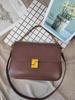 Bolso de cuero suave de alta calidad para mujer, retro otoño e invierno 2024, de hombro, nuevo, de moda, con cadena, tipo bandolera, moderno, versátil, tipo silla de montar