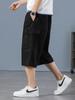 Pantalones capri holgados de verano para hombre, de talla grande, estrictamente seleccionados, con múltiples bolsillos, informales, deportivos, de algodón, resistentes al desgaste y transpirables.